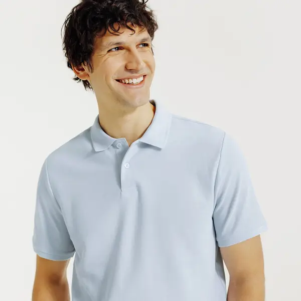 Polo manches courtes piqué uni