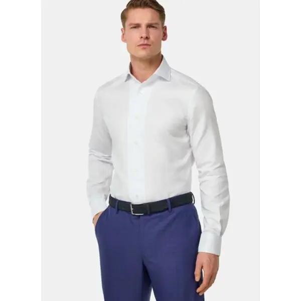 Chemise à rayures en coton regular fit - Boggi milano