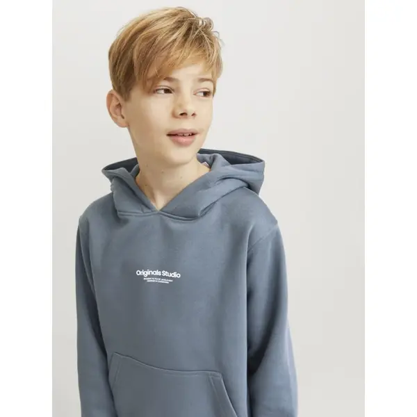 Sweat à Capuche Ado Garçon Jack & Jones Gris Original Studio : Style et Confort
