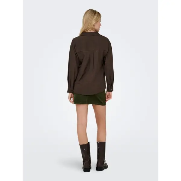 Chemise femme marron JDY NINA manches longues