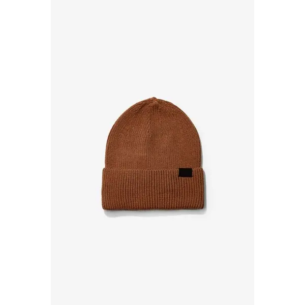 Bonnet marron en maille côtelée Tiffosi homme – Confort et style pour hiver 2025