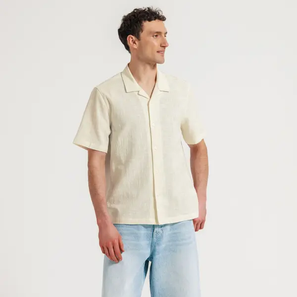 Chemisette en coton broderie dos