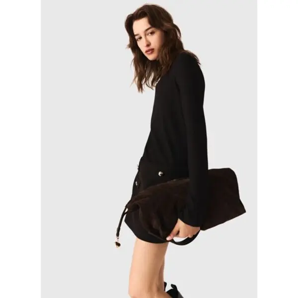 Robe courte avec col montant - Maje