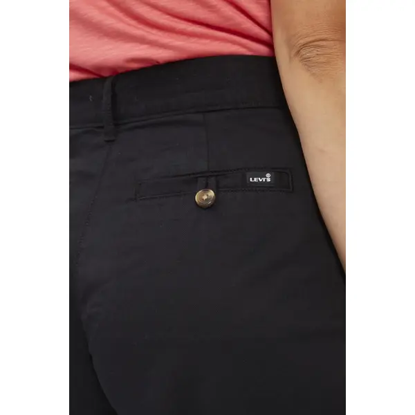 Short à plis taille haute noir