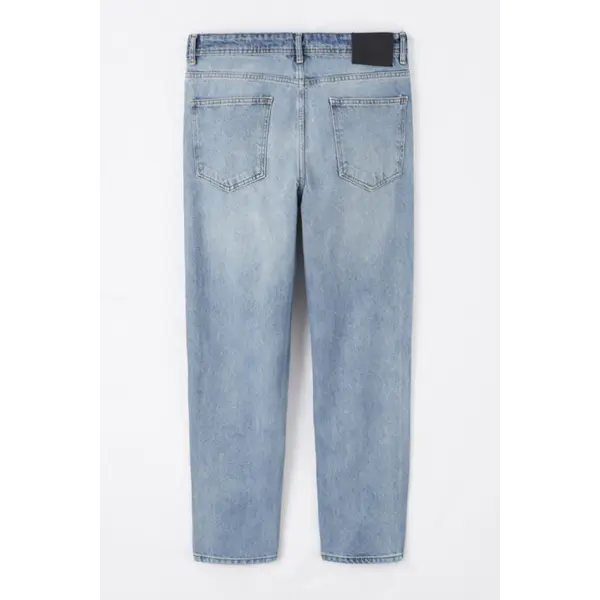 Jeans bleu denim délavé coupe confort