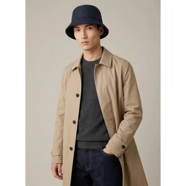 Cloche chapeau bleu marine homme - Armani