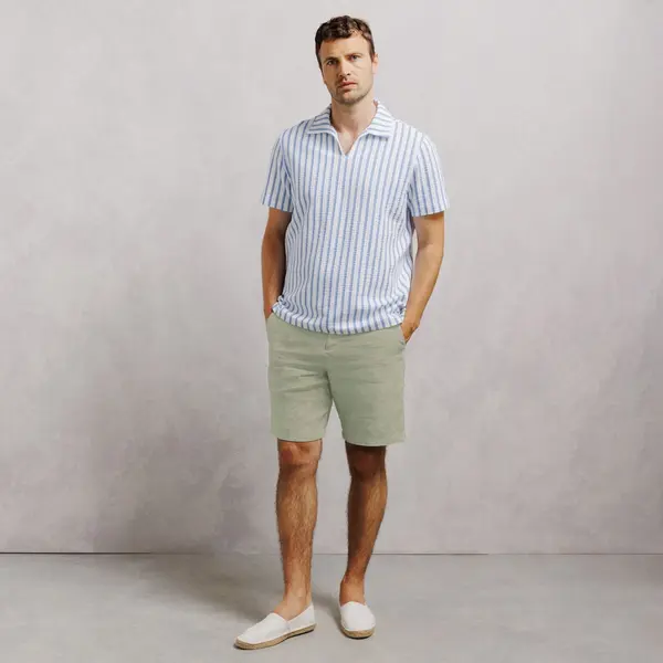 Bermuda chino 100% lin
