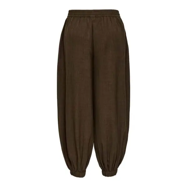 Pantalon marron fluide coupe ballon JDY Dynina