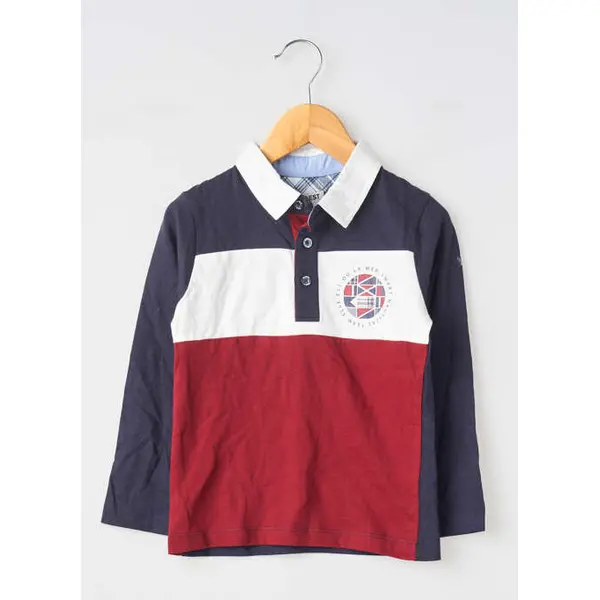Polo Elle Est Ou La Mer Bleu Manches Longues