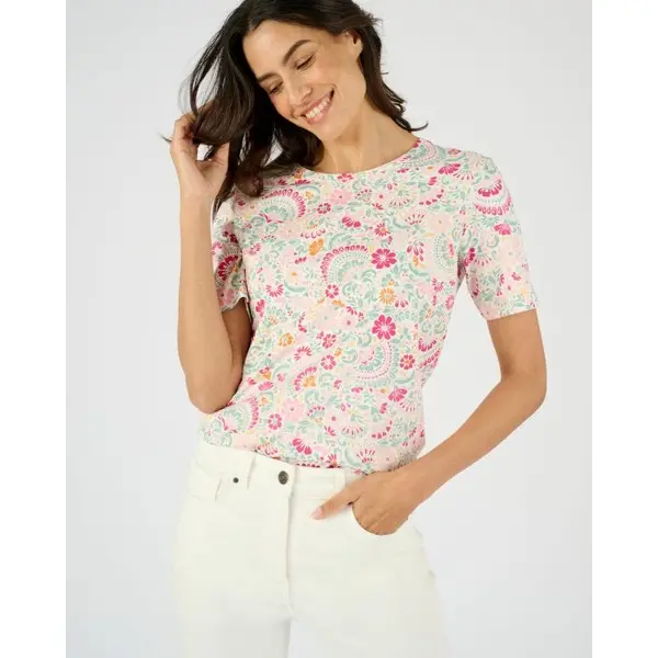 T-shirt imprimé pur coton