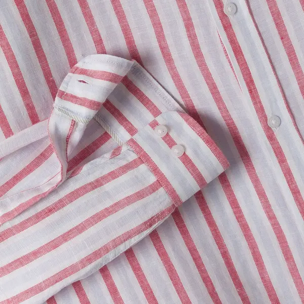Chemise 100% lin rayée
