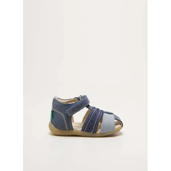 Sandales/nu Pieds Kickers Bleu Bout Rond