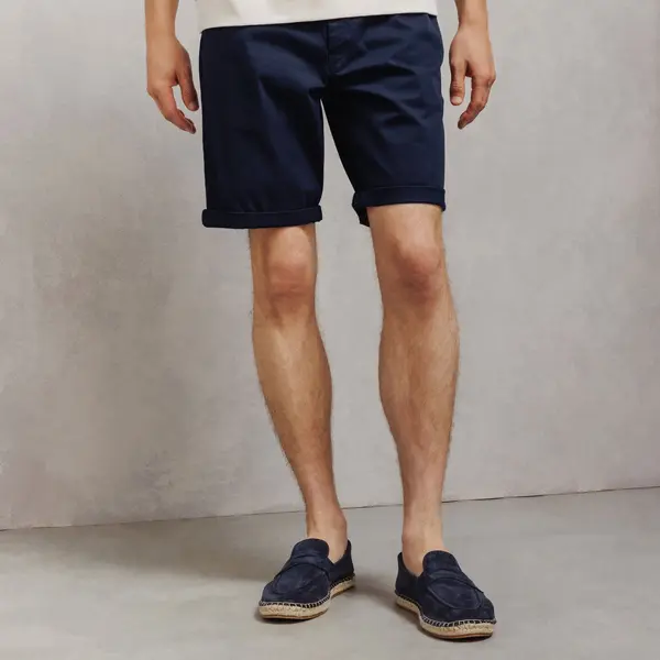 Bermuda chino slim à ceinture uni
