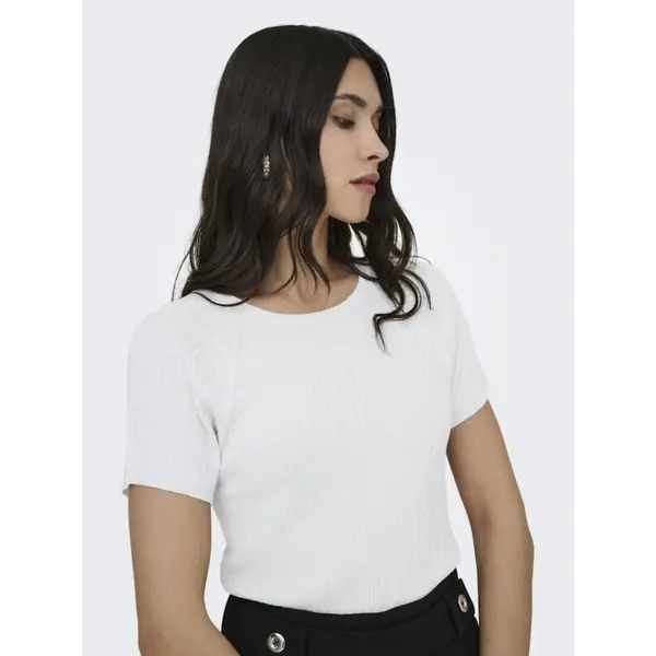 T-shirt femme en Maille Grise Brillante JDY