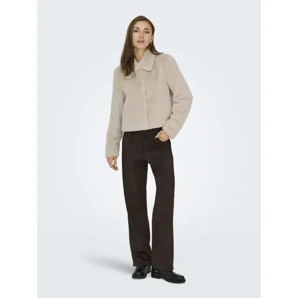 Veste fausse fourrure beige JDY femme – chic, douce et chaude