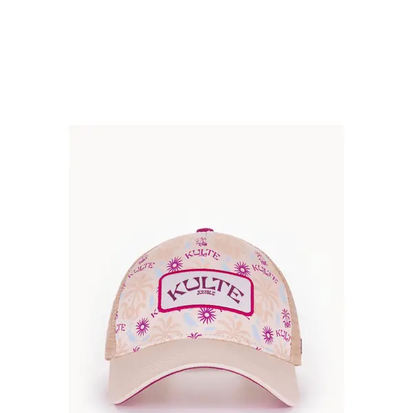Casquette à Filet Beige et Rose Summer KULTE : Le Modèle Trucker Vintage Iconique