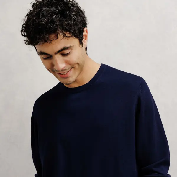 Pull col rond 100% mérinos