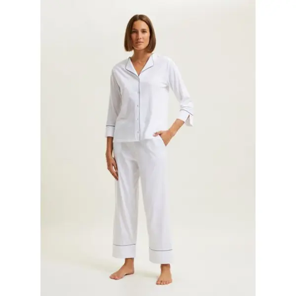 - Pyjama col tailleur en jersey, Anafi - Yves Delorme