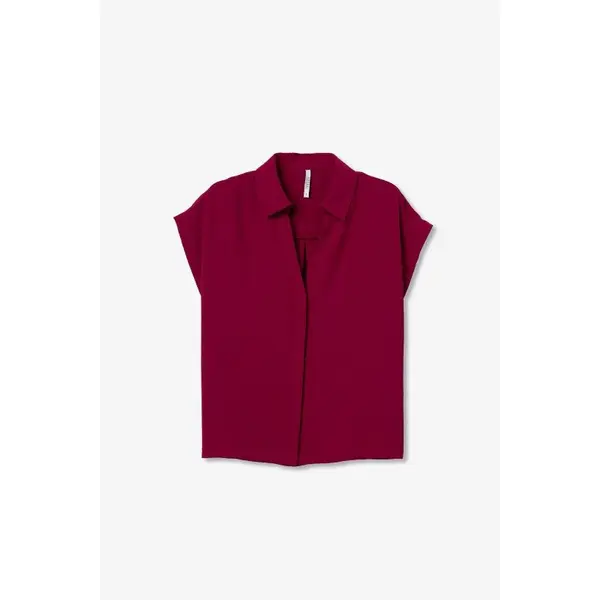 Blouse Bordeaux Fluide Femme TIFFOSI Berto1 - Été 2026