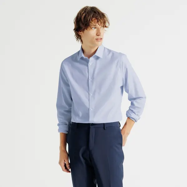 Chemise sans repassage rayée slim