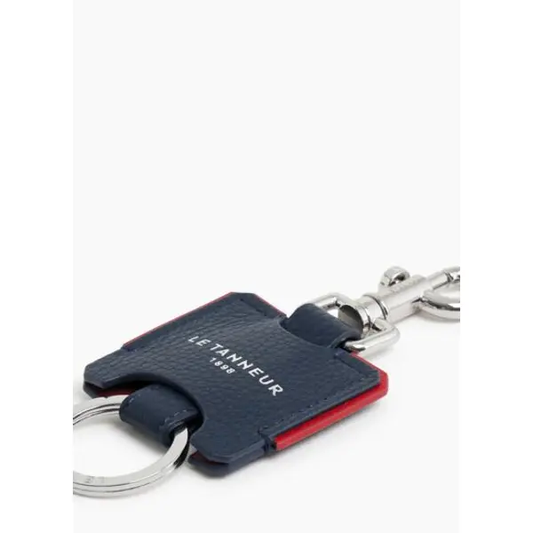 Porte clés Augustin en cuir grainé - Le Tanneur