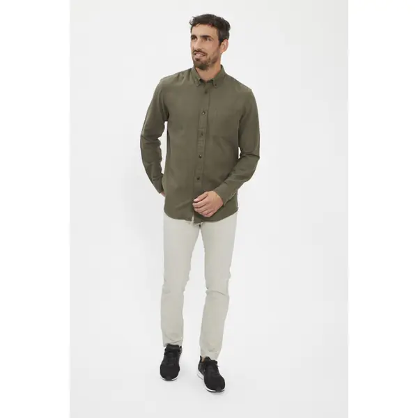 Chemise coupe confort kaki