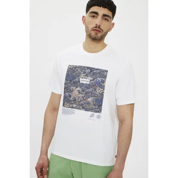 T-shirt blanc imprimé