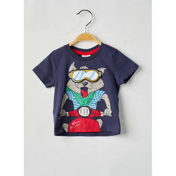 T-shirt Boboli Bleu Manches Courtes