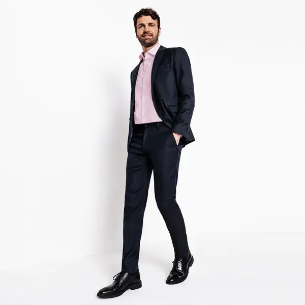 Chemise sans repassage slim en coton