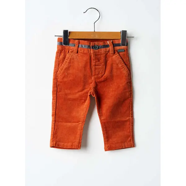 Pantalon Droit Boboli Orange Taille Ajustable